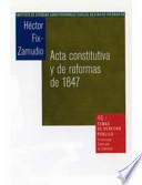 Acta constitutiva y de reformas de 1847