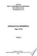 Actas del I Congreso de Historia de Andalucía, diciembre de 1976