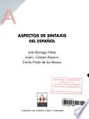 Aspectos de sintaxis del español