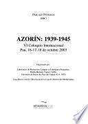 Azorín (1939-1945)