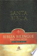 Biblia Bilingue RVR/1960/HCSB Negro Imitacion Piel