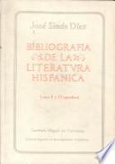 Bibliografía de la literatura hispánica