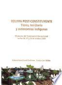 Bolivia post-constituyente