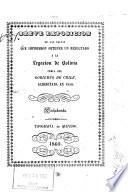 Breve exposicion de las causas que impidieron obtener un resultado a la legacion de Bolivia cerca del gobierno de Chile, acreditada en 1858