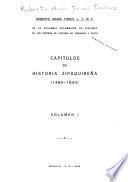 Capítulos de historia zipaquireña