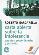 Carta abierta sobre la intolerancia