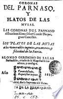 Coronas del Parnaso, y Platos de las musas