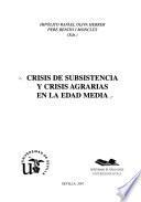 Crisis de subsistencia y crisis agrarias en la Edad Media