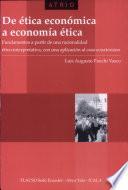 De ética económica a economía ética