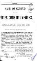 Diario de sesiones de las Córtes constituyentes