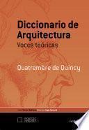 Diccionario de arquitectura voces teóricas