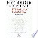 Diccionario Espasa literatura española