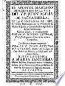 El Apostol Mariano Representado en la Vida del V.P. Juan Maria de Salvatierra