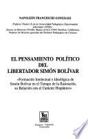El pensamiento político del libertador Simón Bolívar