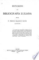 Estudios de bibliografía Luliana