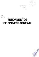 Fundamentos de sintaxis general