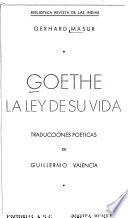 Goethe, la ley de su vida