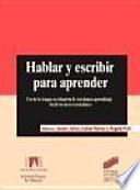 Hablar y escribir para aprender