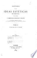 Historia de las ideas esteticas en España