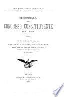 Historia del Congreso constituyente de 1857