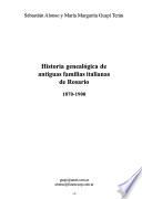 Historia genealógica de antiguas familias italianas de Rosario, 1870-1900