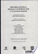 Historia general de Baja California Sur: La economía regional