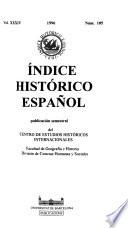 Indice histórico español