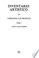 Inventario artistico de Tarragona y su provincia