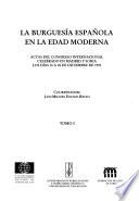 La burguesía española en la edad moderna