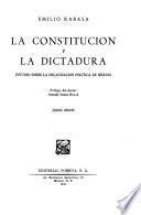 La constitución y la dictadura