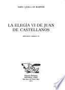 La Elegiá VI de Juan de Castellanos