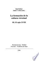 La formación de la cultura virreinal