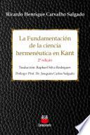 La Fundamentación de la ciencia hermenéutica em Kant