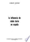 La influencia de Rubén Darío en España