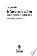 La poesía de Nicolás Guillén