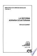 La reforma agraria Ecuatoriana