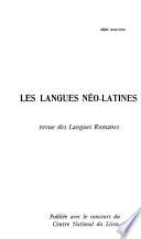 Les Langues néo-latines