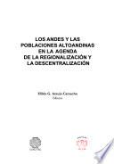 Los Andes y las poblaciones altoandinas en la agenda de la regionalización y la descentralización