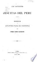 Los antiguos Jesuitas del Peru