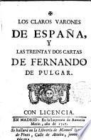 Los Claros Varones de España y las Treinta y dos Cartas de Fernando del Pulgar