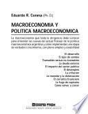 Macroeconomía y política macroeconómica