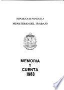 Memoria y cuenta - Ministerio del Trabajo