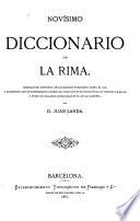 Nov́isimo diccionario de la rima