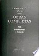 Obras completas de Clarín XII. Epistolario e índices