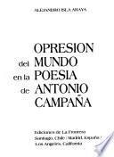 Opresión del mundo en la poesía de Antonio Campaña