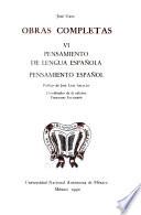 Pensamiento de lengua española