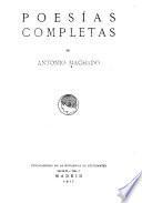 Poesías completas de Antonio Machado
