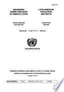 Resúmenes sobre población en América Latina