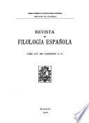 Revista de filología española