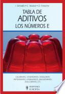 Tabla de aditivos. Los números E